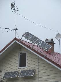 Солнечные батареи в пасмурную погоду.