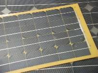 Тонкие солнечные батареи на текстолите.